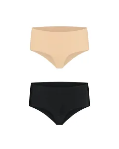 Bye Bra - Invisible High Brief Nude + Black S