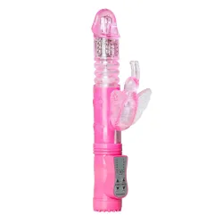 Stotende Butterfly Vibrator - Roze