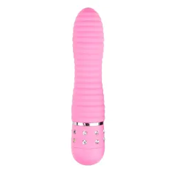 Mini Vibrator Geribbeld - Roze
