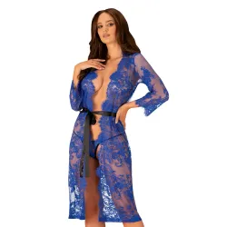 Cobaltess Kanten Kimono - Blauw