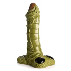 XR Brands - Reusachtig Geschubd Moerasmonster Dildo - Groen