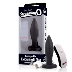 The Screaming O - Vibrerende Plug Zwart