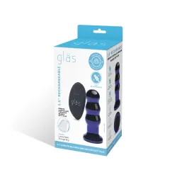 Glas - Rechargeable Remote Controlled  Vibrating Beaded Buttplug