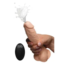Loadz - Vibrerend Spuitend Dildo - 21,5 cm & Lichtkleurig